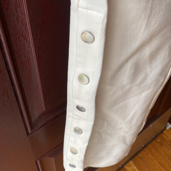 NWOT Derek Lam 10 Crosby Tesse Snap-Leg Flared Pants - Picture 7 of 10